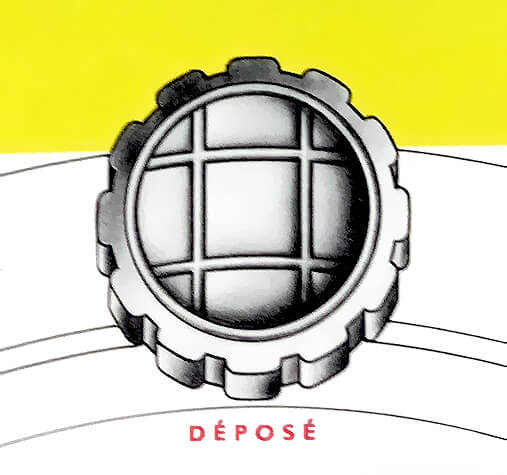 one of the first drawings of a compressor crown by Ervin Piquerez SA - EPSA